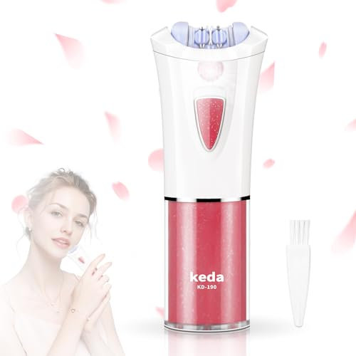 Epilierer Damen,Gesichtshaarentferner für frauen Mit LED-Licht, Frauen Kabellose epilierer damen gesicht, Schmerzlos Mini epilierer damen,Geeignet für Gesicht, Achseln, Beine, Bikinizone