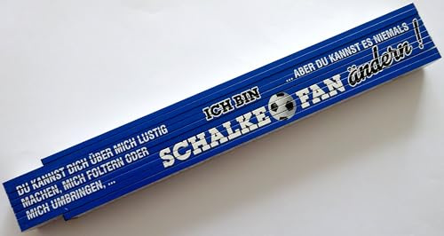 Zollstock Gliederstab Meterstab 2m - Schalke Fan