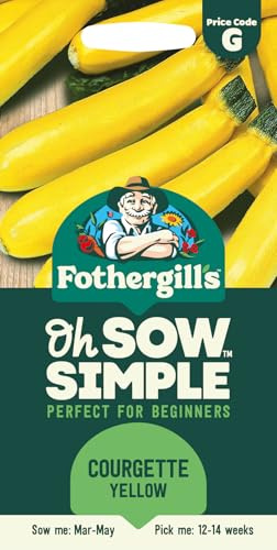 Fothergill's Oh Sow Simple, Courgette Yellow Vegetable Seeds, Sow: Mar–May