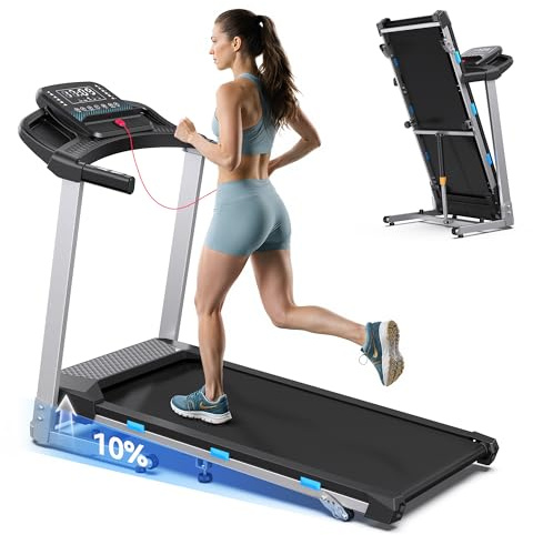 Cardirun Treadmills for Home Foldable, 12 HIIT Modes Running Machine, 180KG