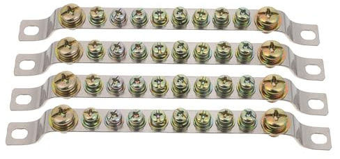 LIFKOME 4 Regletas De Bornes De Puesta A Tierra Bloque De Terminales De Tierra Conector Barra Para Sistemas De Cableado De Cobre Bloque De Terminales
