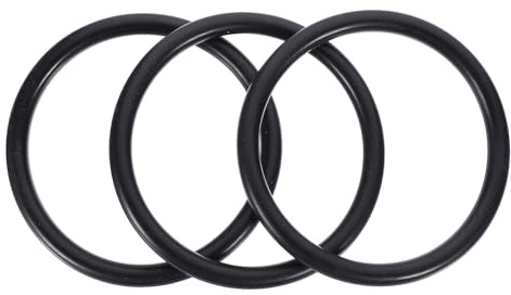 Cojín para Cuenco de Sonido Budista Negro de Goma, Pack 3 Piezas | Base Antideslizante Redonda, y Exhibición, Protege la Superficie y Aporta Soporte Estable
