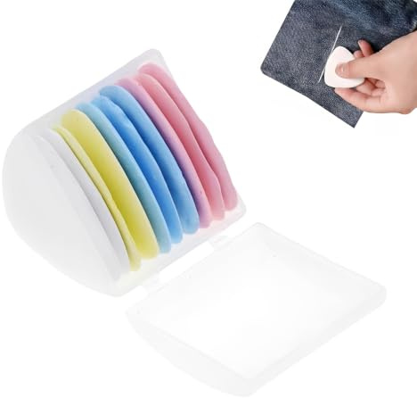 10 Pièces Craie Couture Professionnelle, 4 Couleurs Craies de Tailleur pour Marquage Tissu et Cuir, Accessoires de Mercerie pour DIY, Couture et Patronage
