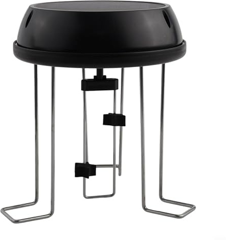 Bird Bath Stirrer Solar Powered - Continuous Ripples Stop Laying Eggs - Outdoor Garden Water Feature Decor - Mixer 6.4x11.5cm Black