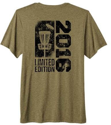 DiscGolf Disc-Golf-Joueur Anniversaire né en 2016 Disc-Golf T-Shirt Haut de Gamme