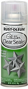 Rust-Oleum 267736 Specialty Glitter Spray Paint, 10.25 Oz, Clear Sealer