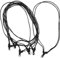 ELLU Black Hemp Cord Pendant Necklace Chains Chokers String Knot Ropes Bulk Wholesale (6)