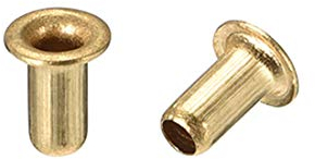 sourcing map Remaches huecos de cobre de Agujero pasante de 3mmx6mm de Placa de circuito de ojal PCB, 200 unidades