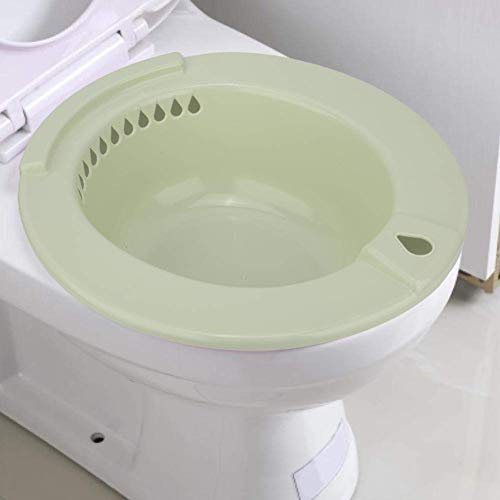 Toilet Hip Bath Tub Washing Basin for Pregant Women Hemorrhoids Patients Bath Over-The-Toilet Perineal Soaking Bath Ideal for Post-Episiotomy Patients(Green)