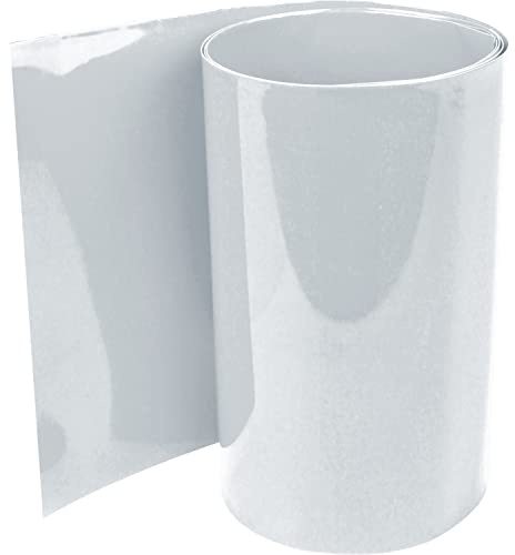 ISOLATECH PVC Krympslang Ø127,3mm x 10m 2:1 Transparent | Platt bredd 200mm, Utan Lim, Metervara, För isolering av 18650-batterier, Omarkerad