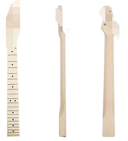 Ogdni 22 Fret Electric Guitar Neck Maple Fingerboard for ST Guitar Parts Replacement 4x2 Headstock