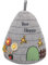 Lesser and Pavey LP49321 Türstopper, Bienenstock, Stoff, Grau