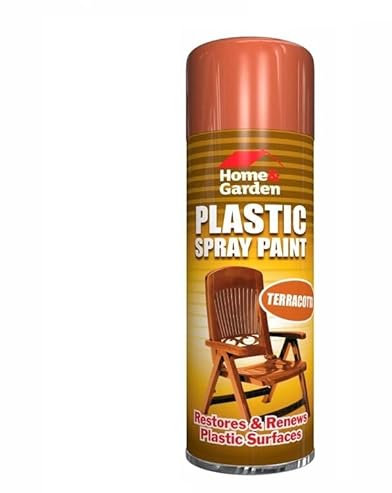 SuperGift.com 300ml All Purpose Aerosol Terracotta Plastic Spray Paint Quick Drying Spray, Fast Dry and Excellent Coverage for Most Plastics – PVC, Polypropylene & Casting Resin More by Diva Gift