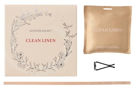 Cocorrína Duftsäckchen Kleiderschrank- Sauberes Leinen Autoduft Scented Sachet, Auto Lufterfrischer Sachets für Schubladen und Schränke Raumduft