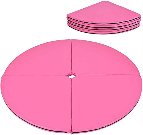 HYLMF Alfombrilla de ejercicio rosa – Pole Dance, yoga, gimnasia – Espuma EPE extra gruesa y PVC – 120 x 5 cm