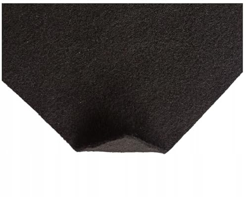 TAPHICEROS Rulle Filtduk, Svart, 100 cm x 150 cm, 2 mm, Filtrulle Filtplattor Stoppningsmaterial, Säljs Per Meter, Klädselduk För Hantverk, Diy, Bil, Gör-Det-Själv, Scrapbooking