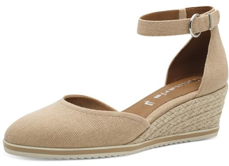Tamaris Damen Klassische Ballerinas, Damenschuhe Elegant und Bequem, Frauen Flats,Comfort Lining,TOUCHit-Fußbett,Slip-ons,klassisch elegant,Ballerinen,TAN,38 EU