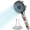 Magichome Pommeau de douche filtrante et tuyau de 1,5 m, 20 étapes, pommeau de douche haute pression avec 5 modes, pommeau de douche universel à filtre à eau dure pour éliminer le chlore résiduel