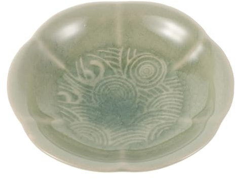 GAROZATION Plateau Céramique Forme De Fleur pour Apéritifs Sauces Et Dips Plat Oriental Élégant pour Réunions Familiales Et Fêtes