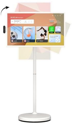 ApoloSign 32 inch FHD Smart Portable TV 2nd Gen with Android OS EDLA-Certified, Movable Touchscreen Full Swivel Rotation, Voice Remote Control