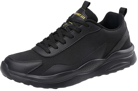 Shoes for Men Scarpe Running Uomo Scarpe Running Invernali Nere Marno Comode Sport Calcetto Alte Sportive da Ginnastica Pallavolo Ammortizzate Allenamento Sneakers 43 Corsa Man Pianta Larga Padel