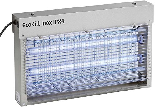 Kerbl 299935 Elektrisk flugförstörare EcoKill Inox, IP X 4, 2 x 15 W, 250 ml (1-pack)