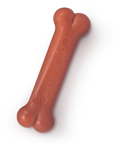 Nylabone Dura Chew Extreme Tough Dog Chew Toy Bone, Bacon Flavour, S, for Dogs up to 11 kg