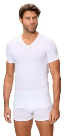 Abanderado Camiseta de Manga Corta y Cuello Pico Esencial Algodón 100% Hombre x1