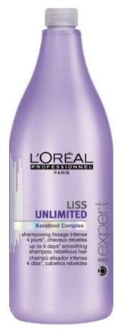 Loreal Liss Unlimited Shampoo 1 x 1500 ml Serie Expert Keratinoil Complex für widerspenstiges Haar