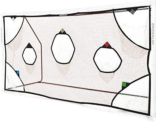 Quickplay PRO Reti Bersaglio Obiettivo di Calcio con 7 Zone segnate - Esercizi di tiro e tiro Obiettivo (3 x 2M)
