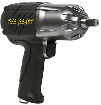 Rodcraft RC2277 Druckluft Schlagschrauber Beast - Vierkantabtrieb 1/2 Zoll, max. Lösemoment 1950 Nm, 8200 U/min, optimal für Kfz-Werkstätten und Räderwechsel, Schwarz-silber