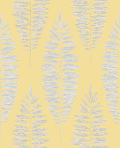 Boutique Yellow Lucia Wallpaper