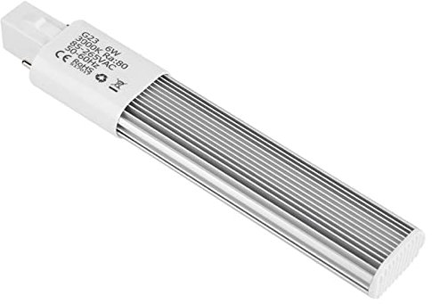 Nikou Lampada a LED da 6W, lampada compatta da incasso orizzontale con lampadine a tubo(G23-Bianco caldo)