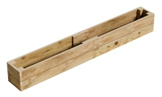 Conka Garden - Wooden Raised Bed Kit - Large Garden Planters for Vegetables, Herbs, Flowers – Start Growing Plants Earlier & Better - Durable & Resistant FSC Treated Timber 30cm H, 30cm x 240cm