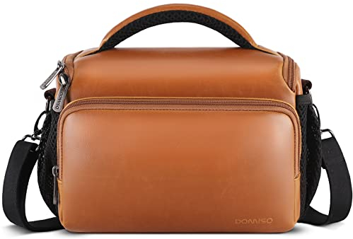 DOMISO SLR DSLR Kameratasche wasserdichte Schutztasche, Braun