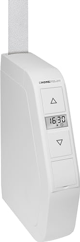 HOMEPILOT elektrischer Gurtwickler RolloTron premium Aufputz, Schwenkwickler inkl. Display & Automatik zur Rollladensteuerung | Anschluss für Sonnensensor | bis 30 kg, 5 m² Rollladen, für 23 mm Gurt