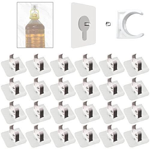 Fixation Tuyau 25mm Clips Plomberie Attache Tube PVC Auto-Adhésifs Tuyaux Support en U pour Tuyau pour Tuyau Piscine Home Gaz(Blanche)