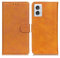 GOKEN Coque Folio Cuir Étui pour Motorola Edge 50 Fusion, Antichoc Portefeuille Housse vec Fentes pour Cartes, PU/TPU Bumper Protection Case Cover tand Fonction (Marron)