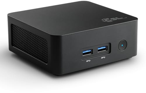 Mini PC CSL Narrow Box Black Windows 11 Home, Intel N150 4X 3600 MHz Turbotakt, 500 GB M.2 SSD, 16 GB DDR4-RAM, Intel UHD Grafik, HDMI 2, USB 3.2, BT 5.2, AX WLAN