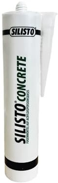 SILISTO® Concrete Mortier à joints 310 ml Gris/gris argenté – Mastic d'étanchéité robuste pour béton, pavés et pierre naturelle – Élastique, imperméable, Convient pour l'extérieur (gris argenté, 1)