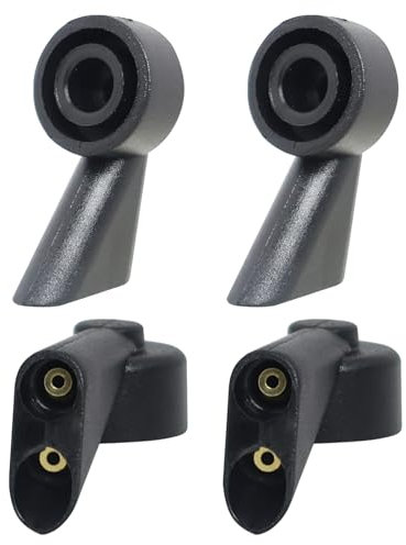4 ugelli lavavetri per tergicristallo posteriore per auto,ugello tergicristallo per auto,Compatibili con Audi A1, A3, A4, A6, S4, Q7 - Ugelli di Ricambio in ABS di Alta Qualità, Facile Installazione