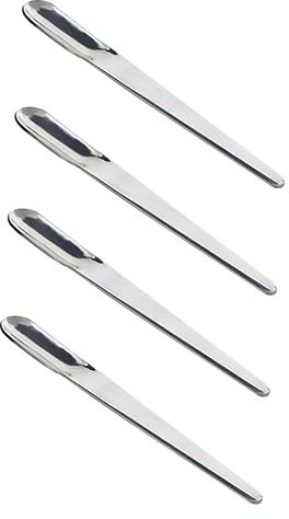UKCOCO 4pezzi Cucchiaio Per in Acciaio Cucchiaini Per Espresso Cucchiaini Per Mescolare Per Zuppa Per e Leggeri Facili Da Riporre e Pulire Per Bevande e