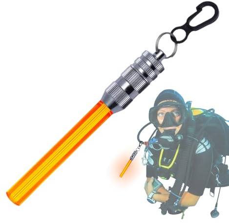 Unité de luminosité submersible : balise de plongée, torche à batterie | Deux lampes de réglage, flash de signal sous-bakatique, utilisation en immersion dans les grottes, aventures côtières, travail