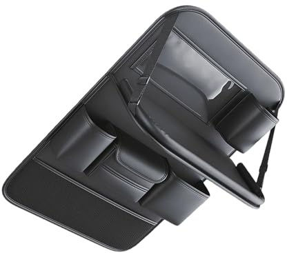 Zambuph de conducción para elementos esenciales del coche organizada y al alcance mientras se conduce, bolsa de almacenamiento colgante para el asiento trasero del coche, PU