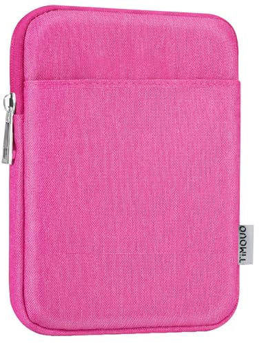 TiMOVO 6-7 Inch Sleeve Case for eReader Book Paperwhite/Colorsoft Signature Edition, Protective Sleeve Cover Pouch Bag Carrying Case for E-Reader/Oasis & Kobo Devices, Rose Pink
