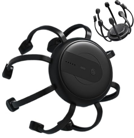 Massaggiatore per testa di polpo – Dispositivo elettrico per cuoio capelluto, grattaschiena vibrante a 360 gradi, 8 artigli massaggianti staccabili, gadget rilassante portatile | del cuoio