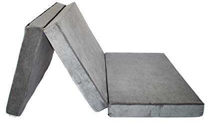 Premium Schlafauflage für Caddy & Combo Life | Klappmatratze 200x120x10 cm, Dunkelgrau | Faltbare Matratze für Bus, Kaltschaum Matratze Camping