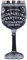 Nemesis Now B5141R0 Black and White Spirit Board Goblet Glass, Resin w/stainless steel insert, 18cm