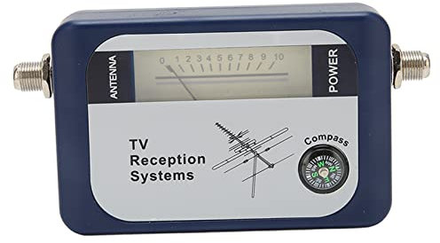 Digital TV Satellitsignalsökare, Mini Sat-dekoder, TV-signalmottagare med LCD-skärm, 170 Till 860MHz, 65-95dBuV, Inbyggd IF-signalstyrkemätare