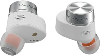 Bowers & Wilkins Pi5 S2 (Modelljahr 2023) kabellose True Wireless Noice Cancelling Kopfhörer mit Bluetooth, aptX, aktivem Noise Cancelling (ANC) und integrierten Mikrofonen // Cloud Grey